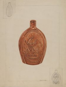 Flask, c. 1936. Creator: John Jordan
