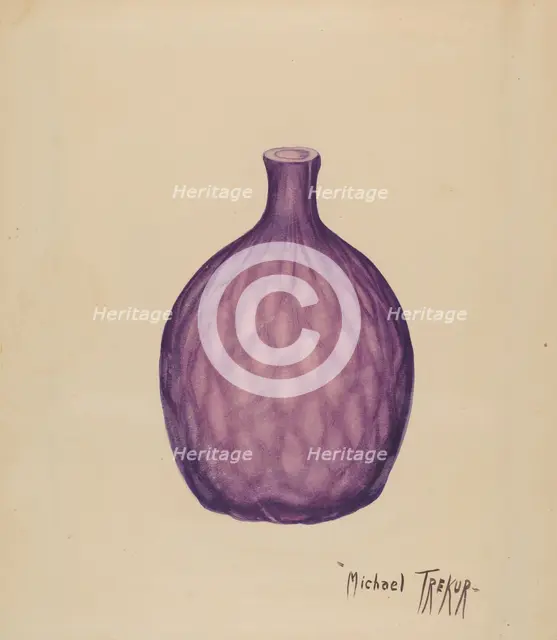 Flask, c. 1936. Creator: Michael Trekur.