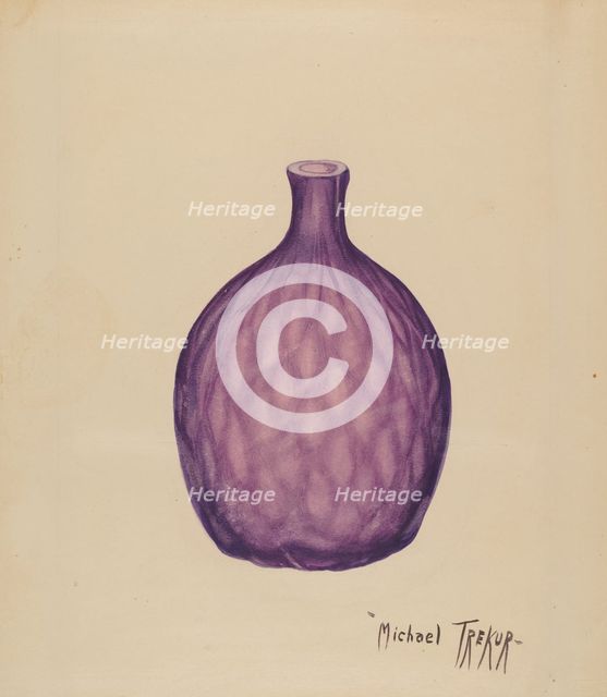 Flask, c. 1936. Creator: Michael Trekur.