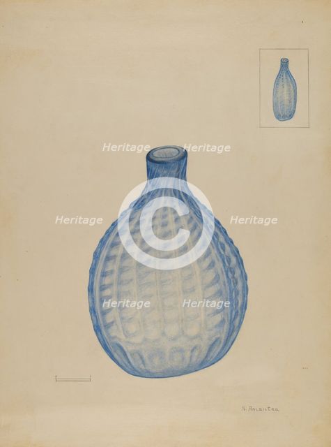 Flask, c. 1936. Creator: Nicholas Amantea.
