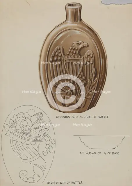 Flask, c. 1936. Creator: Wellington Blewett.