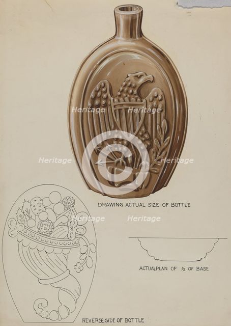 Flask, c. 1936. Creator: Wellington Blewett.