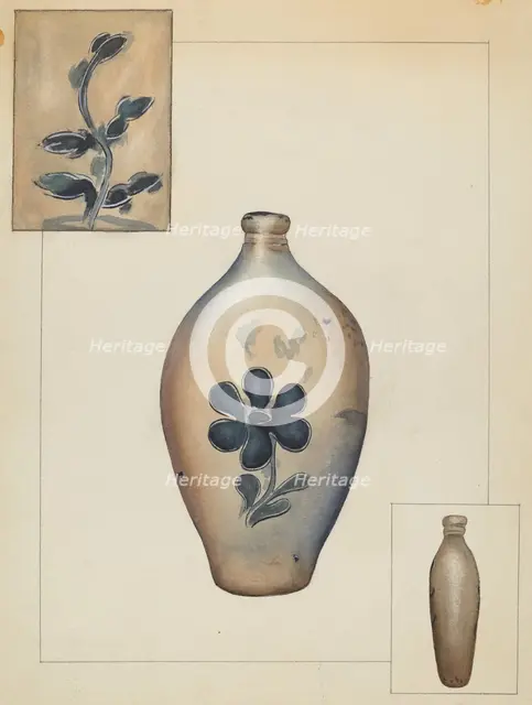 Flask, c. 1937. Creator: Alvin Shiren.