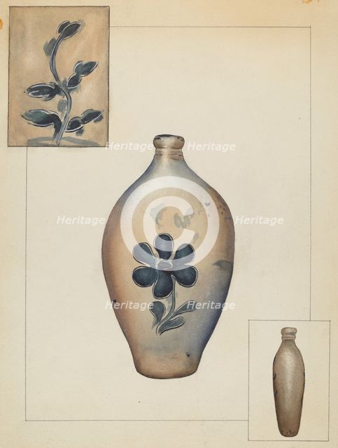 Flask, c. 1937. Creator: Alvin Shiren.