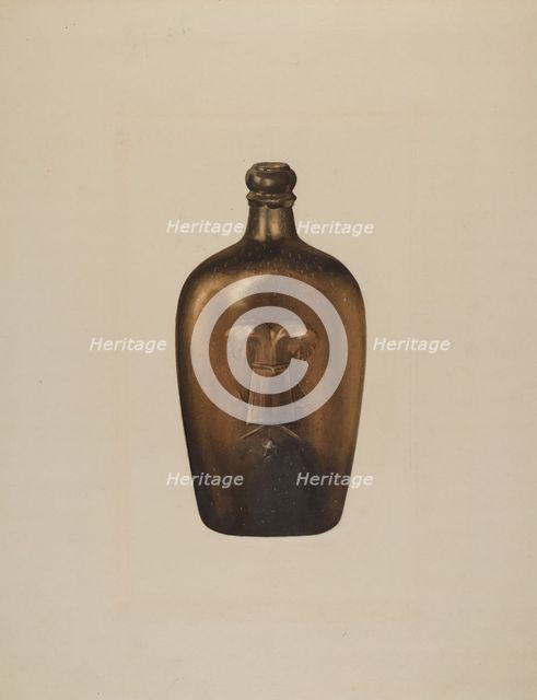 Flask, c. 1938. Creator: Isidore Steinberg.