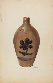 Flask, c. 1939. Creator: John Tarantino
