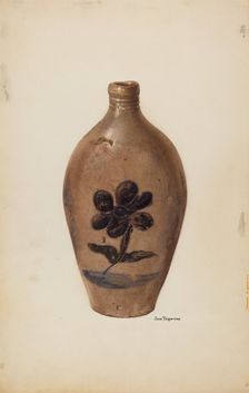 Flask, c. 1939. Creator: John Tarantino