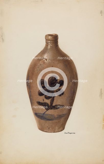 Flask, c. 1939. Creator: John Tarantino.