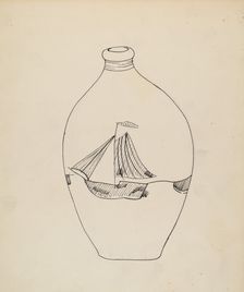 Flask, c. 1939. Creator: John Tarantino