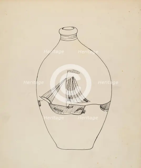 Flask, c. 1939. Creator: John Tarantino.