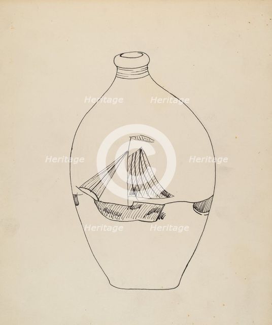Flask, c. 1939. Creator: John Tarantino.