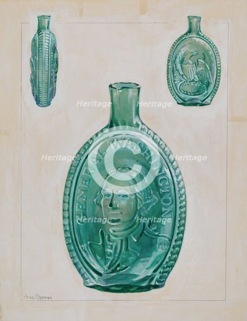 Flask, c. 1940. Creator: Charles Caseau.