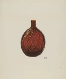 Flask, c. 1940. Creator: Beverly Chichester