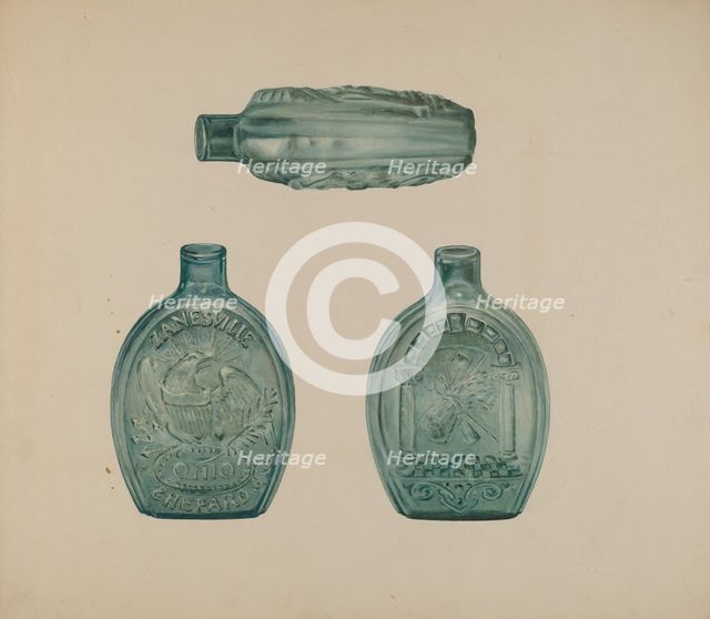 Flask, c. 1940. Creator: Henry Moran.