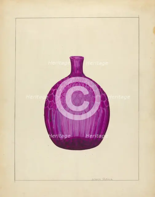 Flask, c. 1940. Creator: John Dana.
