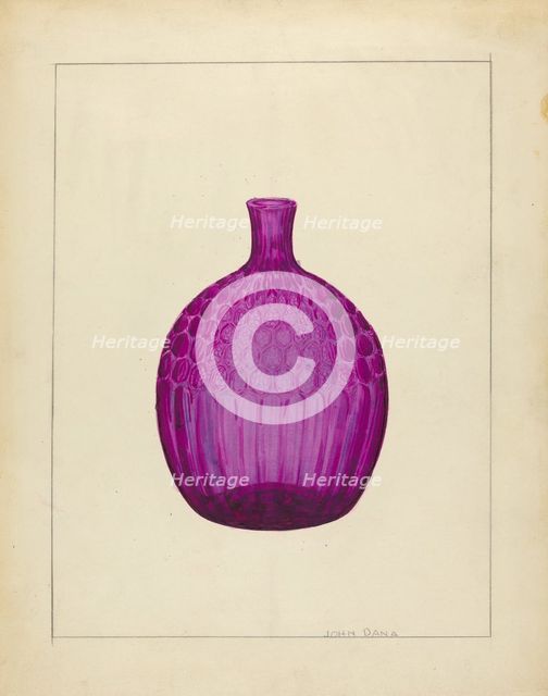 Flask, c. 1940. Creator: John Dana.