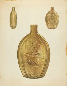 Flask, c. 1940. Creator: John Fisk