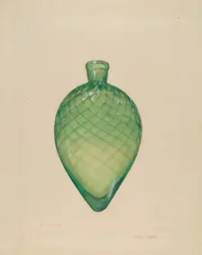Flask, c. 1940. Creator: Janet Riza