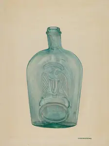Flask, c. 1941. Creator: Chris Makrenos