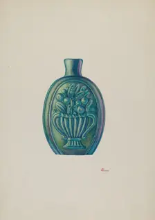 Flask, c. 1941. Creator: Hal Blakeley