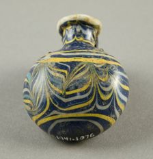 Flask, Egypt, New Kingdom Period, Dynasty 19 (1292-1202 BCE). Creator: Unknown
