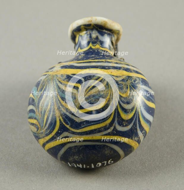 Flask, Egypt, New Kingdom Period, Dynasty 19 (1292-1202 BCE). Creator: Unknown.