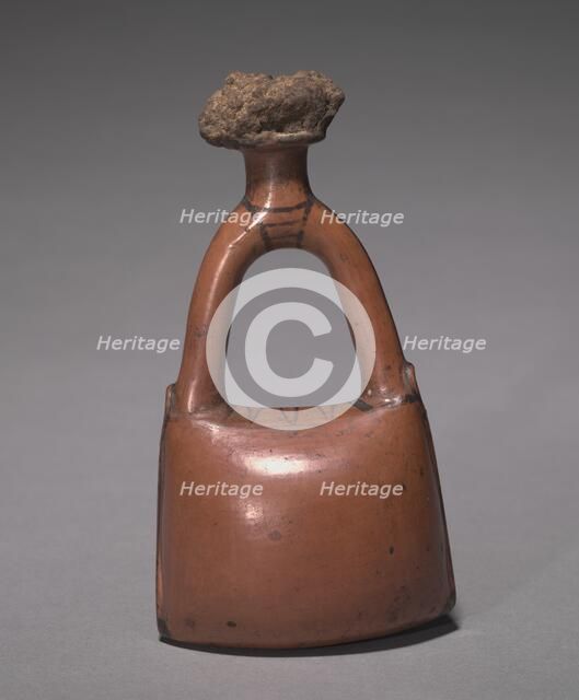 Flask in the Form of a Leather Bag, c. 1415-1381 BC. Creator: Unknown.