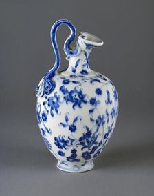 Flask of imitation porcelain, c1575-1587. Artist: Medici Porcelain Factory