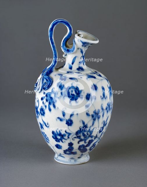 Flask of imitation porcelain, c1575-1587. Artist: Medici Porcelain Factory.