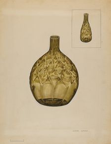 Flask - Liquor, c. 1936. Creator: John Dana