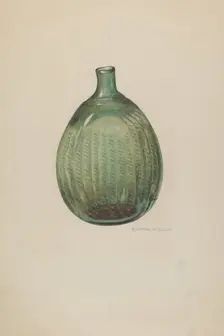 Flask (Swirl), c. 1940. Creator: Raymond McGough