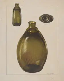 Flask (Pitkin Type), c. 1936. Creator: Charles Caseau