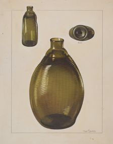 Flask (Pitkin Type), c. 1936. Creator: Charles Caseau
