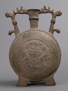 Flask with Handles, Balkan, 15th-16th century. Creator: Unknown