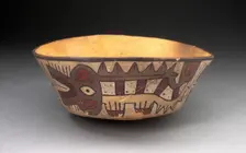 Flaring Bowl Depicting Abstract Killer Whales, 180 B.C./A.D. 500. Creator: Unknown