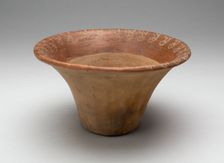 Flaring Bowl with Curving Step Design on Interior Rim, 100 B.C./A.D. 500. Creator: Unknown