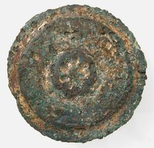 Flat Circular Ornament, Frankish (?), 6th-7th century (?). Creator: Unknown