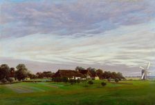 Flat Countryside (Near Greifswald), 1822-1823. Artist: Friedrich, Caspar David (1774-1840)