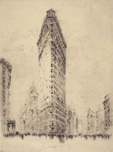Flat Iron Building, c1880-1900. Creator: Joseph Pennell