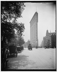 Flat-Iron Building i.e. Flatiron, Fifth Avenue and Broadway, New York, c1902. Creator: Unknown