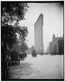 Flat-Iron Building i.e. Flatiron, Fifth Avenue and Broadway, New York, c1902. Creator: Unknown