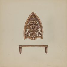 Flat Iron Holder, c. 1937. Creator: Vincent McPharlin