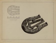 Flat Iron Holder, c. 1937. Creator: Helen Hobart