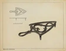 Flat Iron Holder, c. 1937. Creator: Holger Hansen