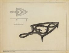 Flat Iron Holder, c. 1937. Creator: Holger Hansen