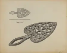 Flat-iron Holder, c. 1937. Creator: Jack Staloff