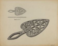 Flat-iron Holder, c. 1937. Creator: Jack Staloff