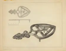 Flat Iron Holder, c. 1937. Creator: Salvatore Borrazzo