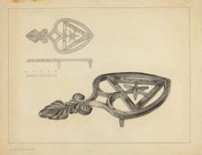 Flat Iron Holder, c. 1937. Creator: Salvatore Borrazzo