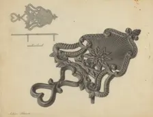 Flat Iron Holder, c. 1938. Creator: Filippo Porreca